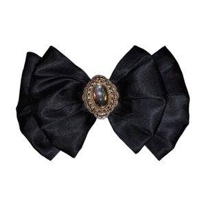 Elegant Black Bow Hair Clip